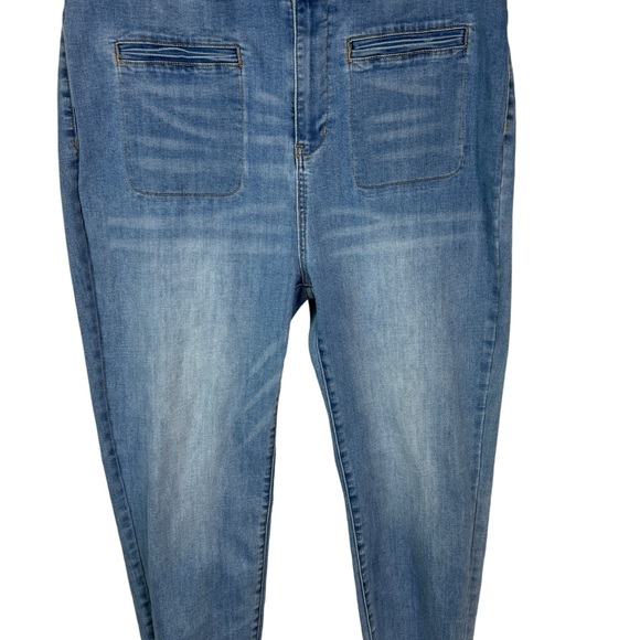 Ceros Women's Size 20 High Rise Coin Pocket Fringed Hem Distressed Denim Jeans - Picture 5 of 12